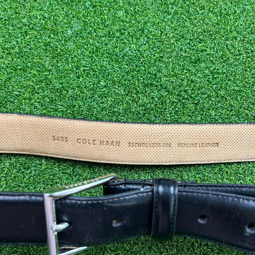 Cole Haan Black Genuine Leather Belt 34/85